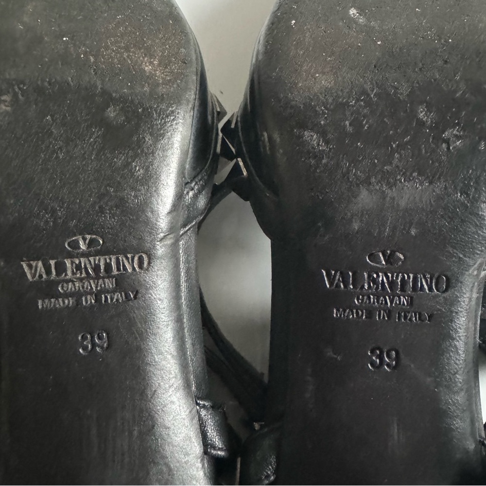 VALENTINO Rockstud Noir Caged 65mm Pumps Black EU 39 EUC - Picture 15 of 16